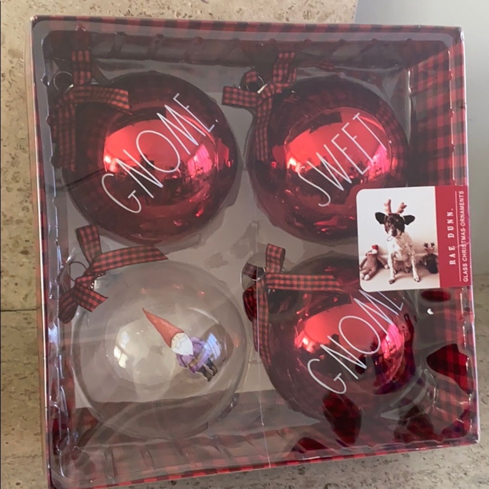 Rae Dunn “Gnome Sweet Gnome” Christmas Ornaments - Picture 7 of 7